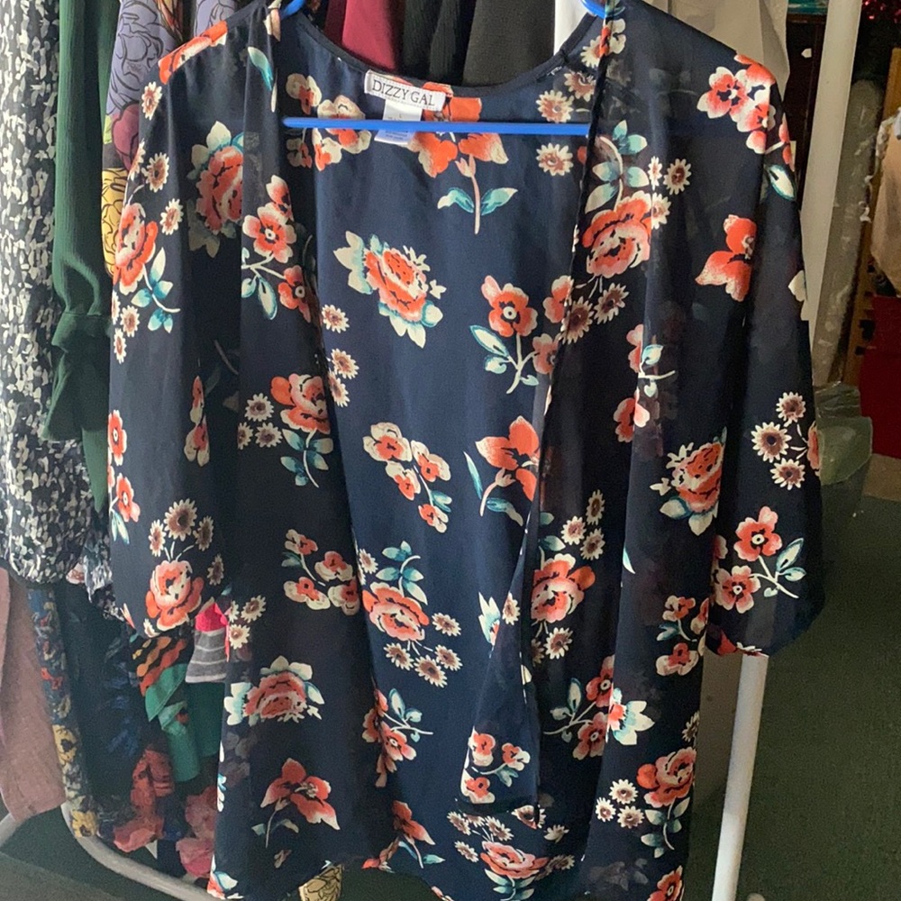 Dizzy Gal floral cardigan